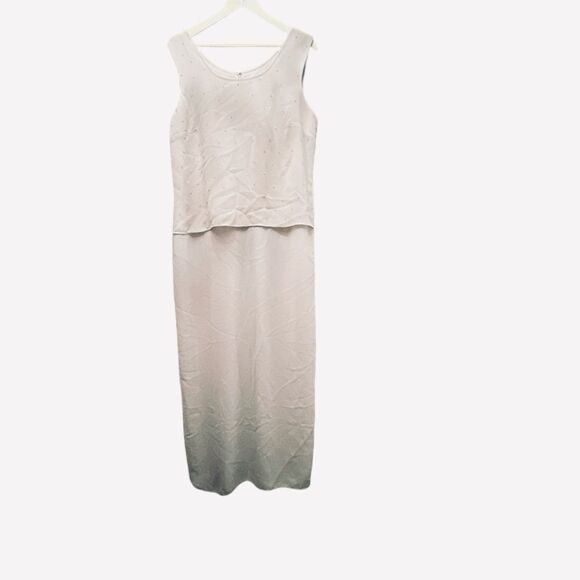 NOX. Soft Pink Tiered Studded Long Dress. Size 3XL. - Picture 1 of 8